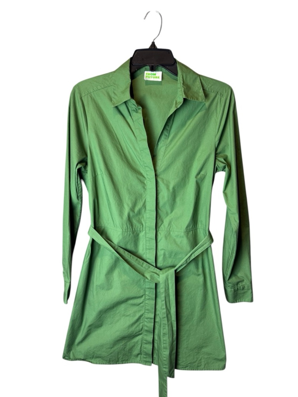 From Future Green Shirt Dress Belt 36